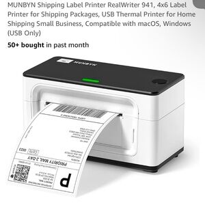 Munbyn label printer and paper